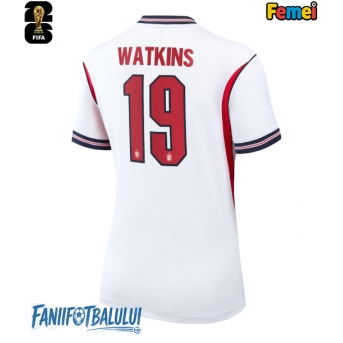 Anglia Ollie Watkins #19 Echipament de Fotbal Replică Mondial 2026 Femei Acasa